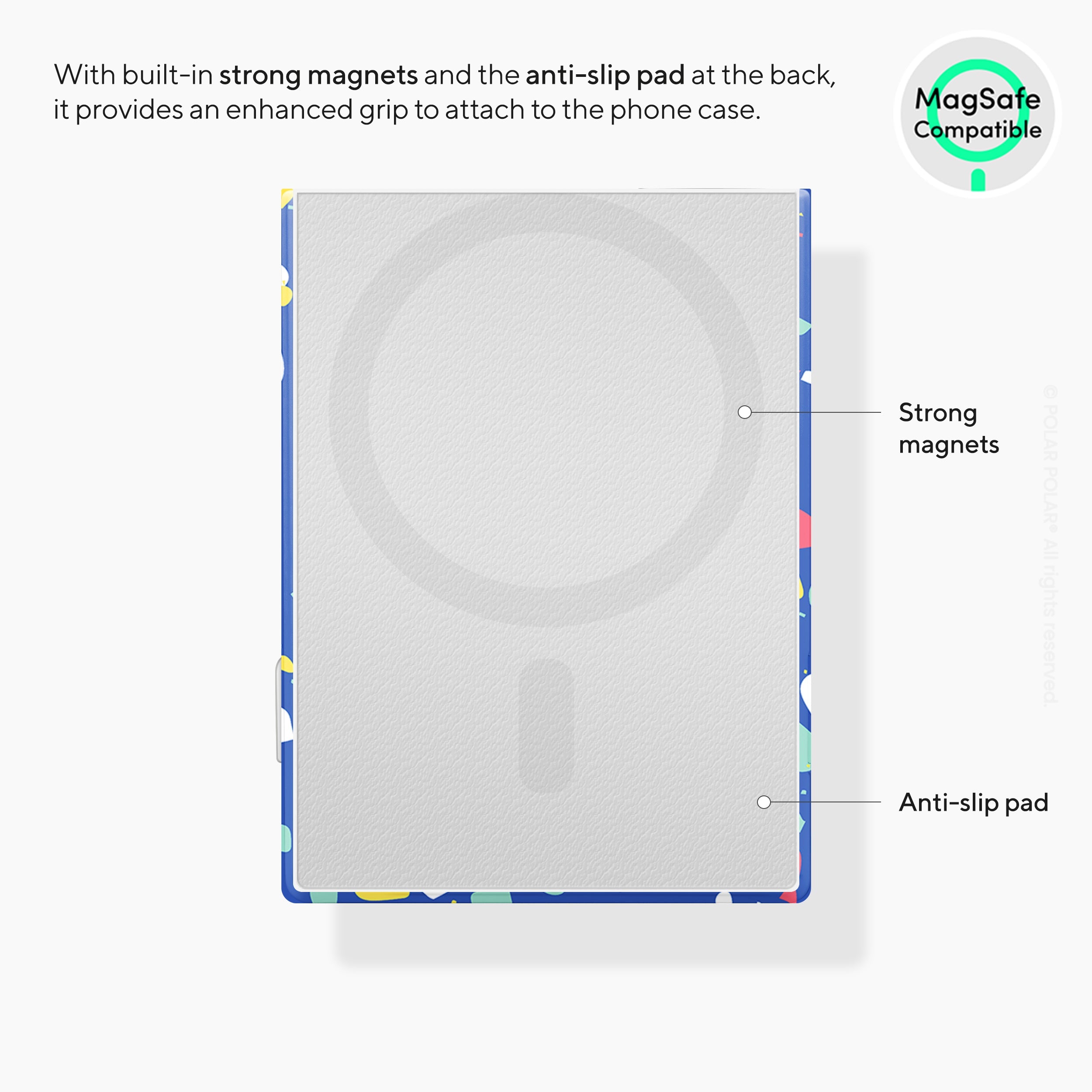 寶藍水磨石 MagSafe 卡套