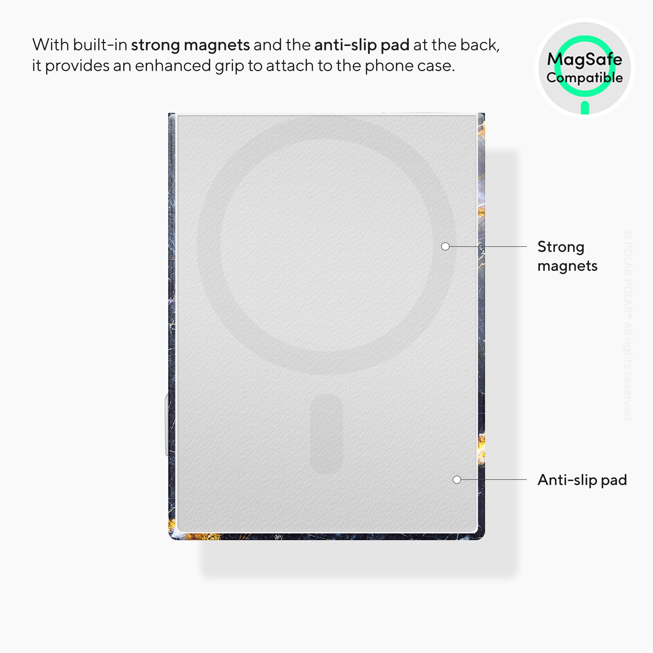 冬之森林石紋 MagSafe 卡套